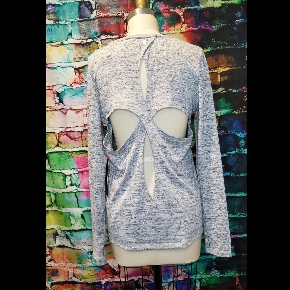 90 Degree by Reflex L/S Knit Top with Back Detail